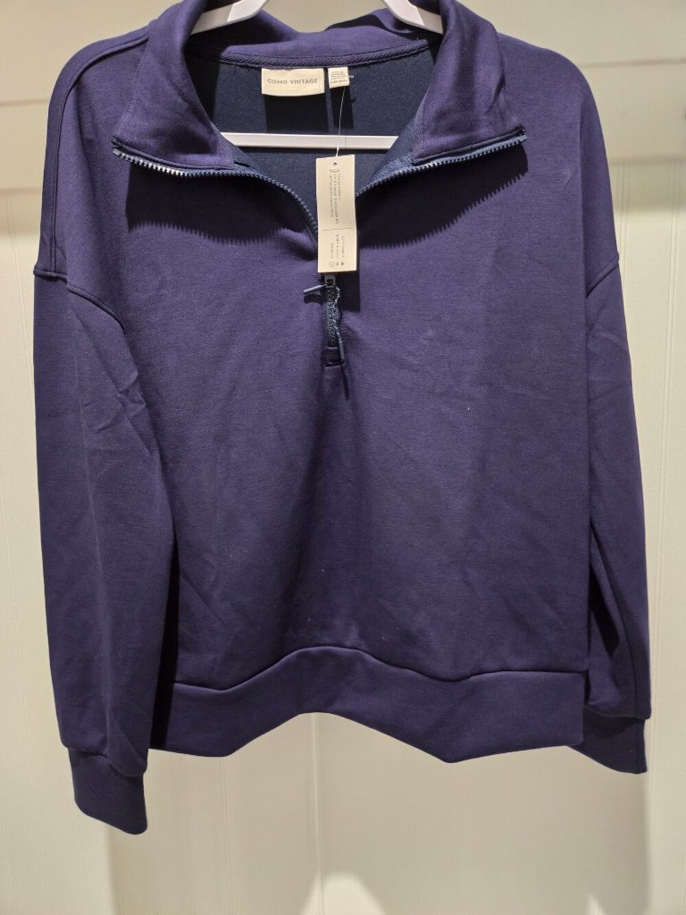 Como Vintage Peacoat Scuba Quarter Zip Jogger Lounge Set S/M - Picture 6 of 9